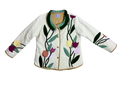 Custom made , upcycled quilted jacket by Fabric & Soul make in the USA. 