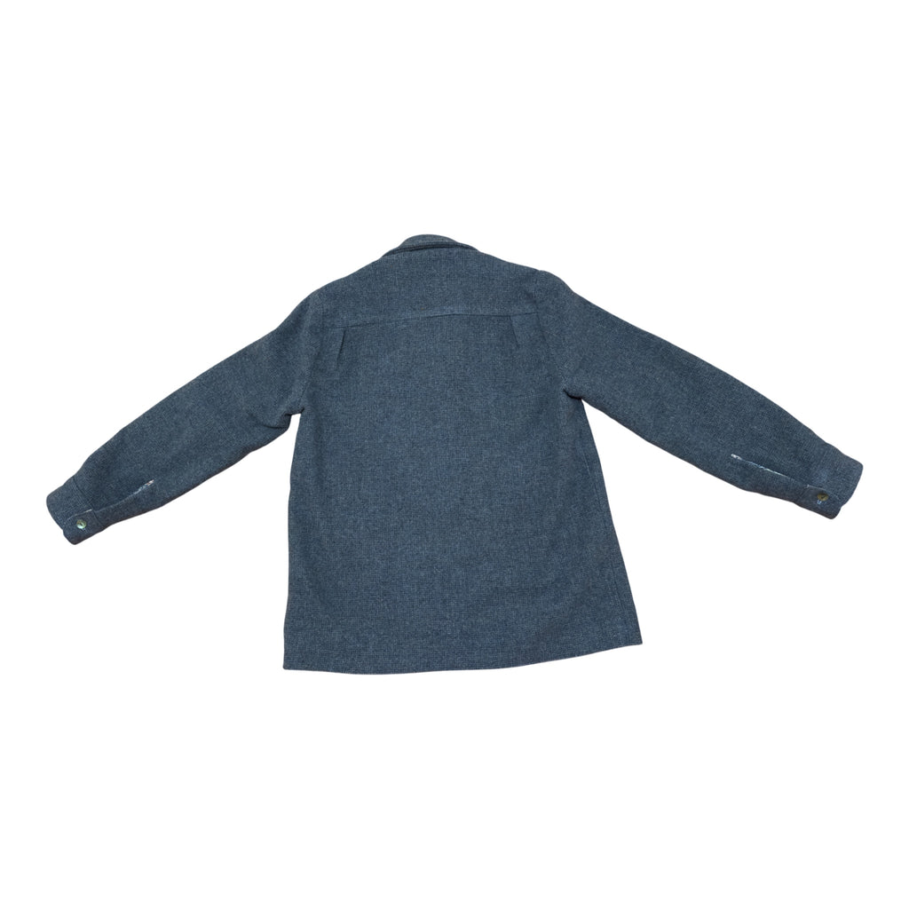 Fabric & Soul handmade back of jacket showing darts for ease and back of sleeves and buttons.