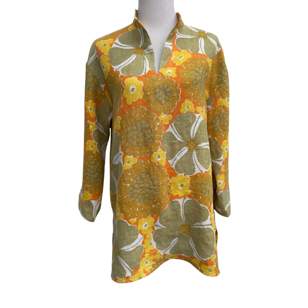 Upcycled Vintage Floral Linen, Handmade Slow Fashion by Fabric & Soul