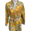 Retro Linen Tunic Styled with Belt – Belt Not Included | Fabric & Soul Handmade