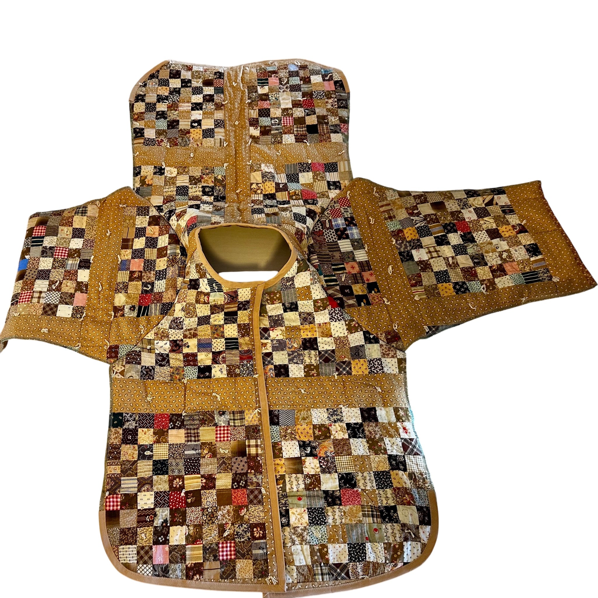 The Postage Stamp Quilt Coat – Early 1900s Wearable Art | Women's Small