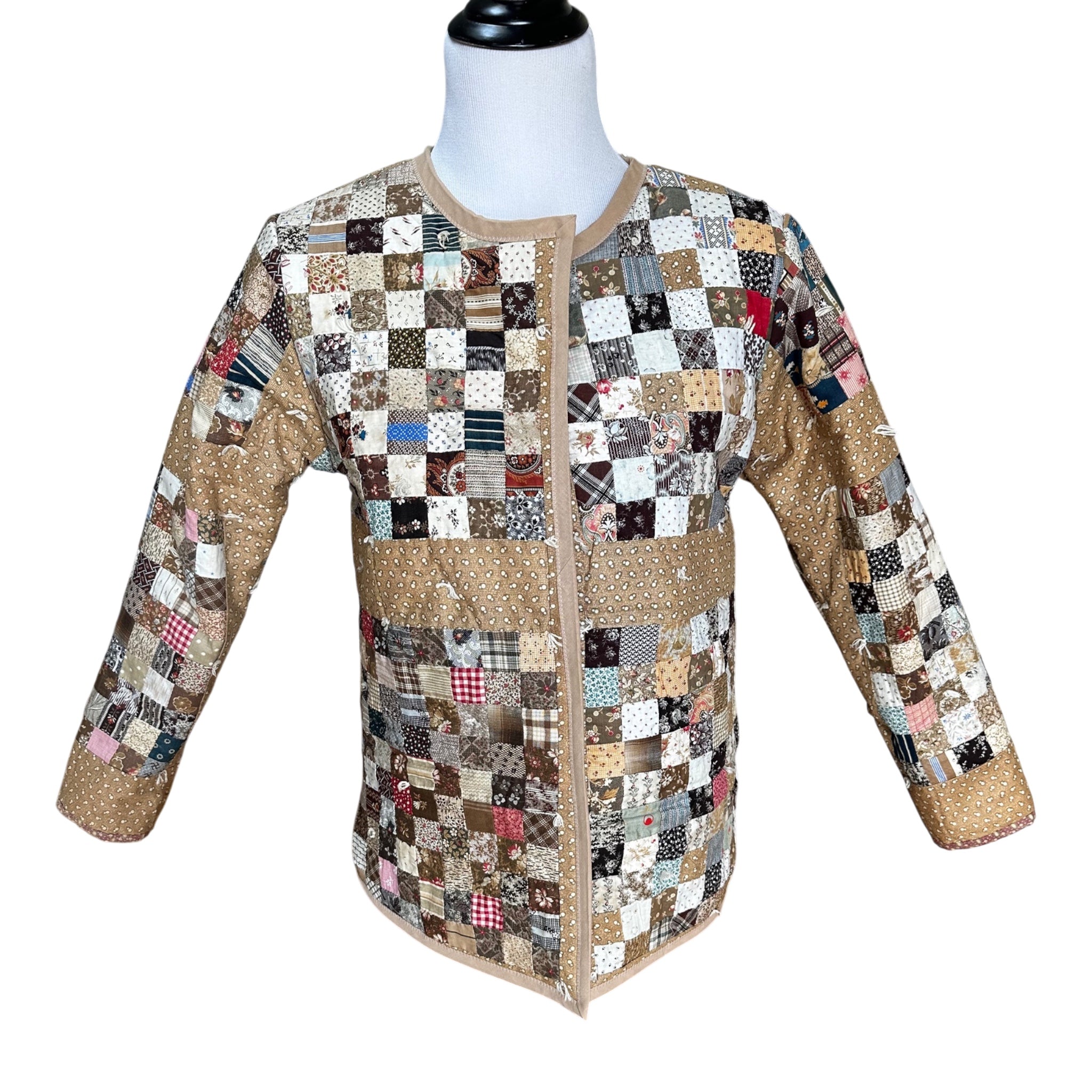 The Postage Stamp Quilt Coat – Early 1900s Wearable Art | Women's Small