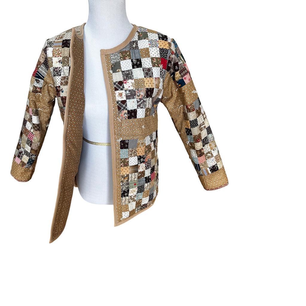The Postage Stamp Quilt Coat – Early 1900s Wearable Art | Women's Small