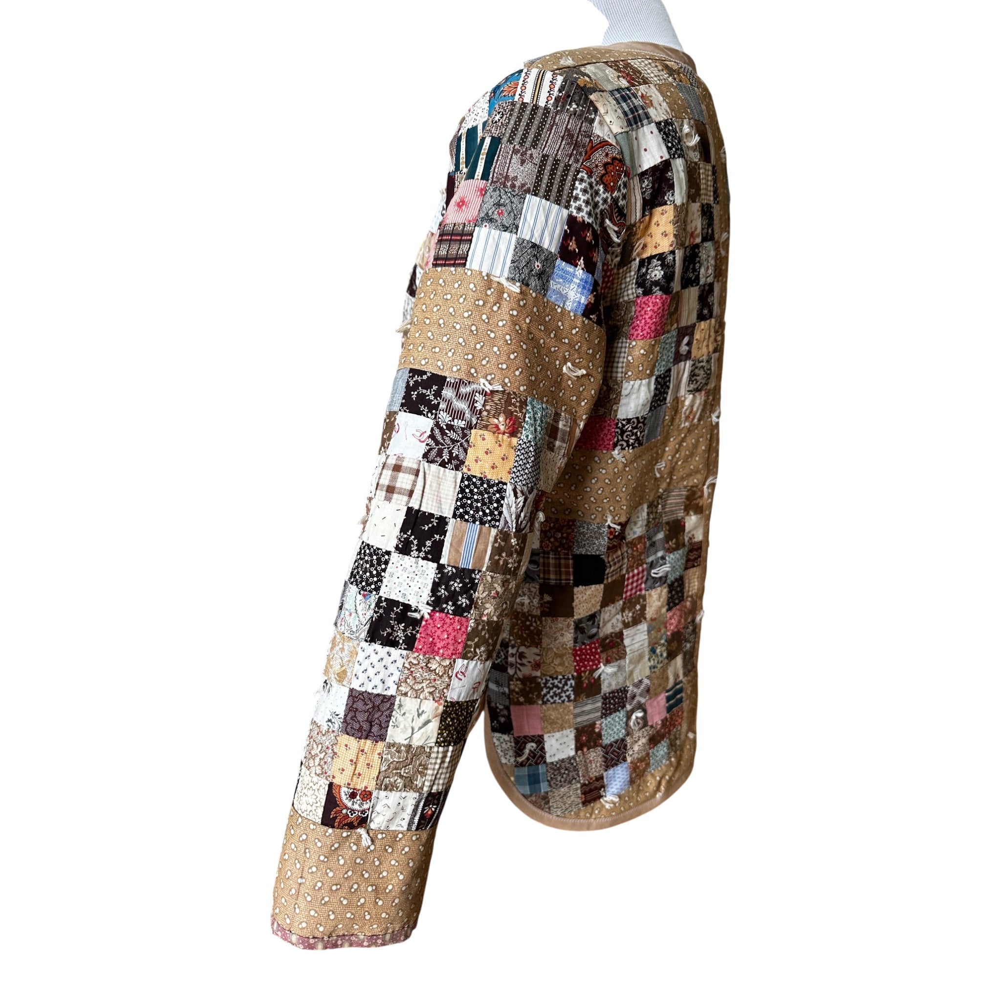 The Postage Stamp Quilt Coat – Early 1900s Wearable Art | Women's Small