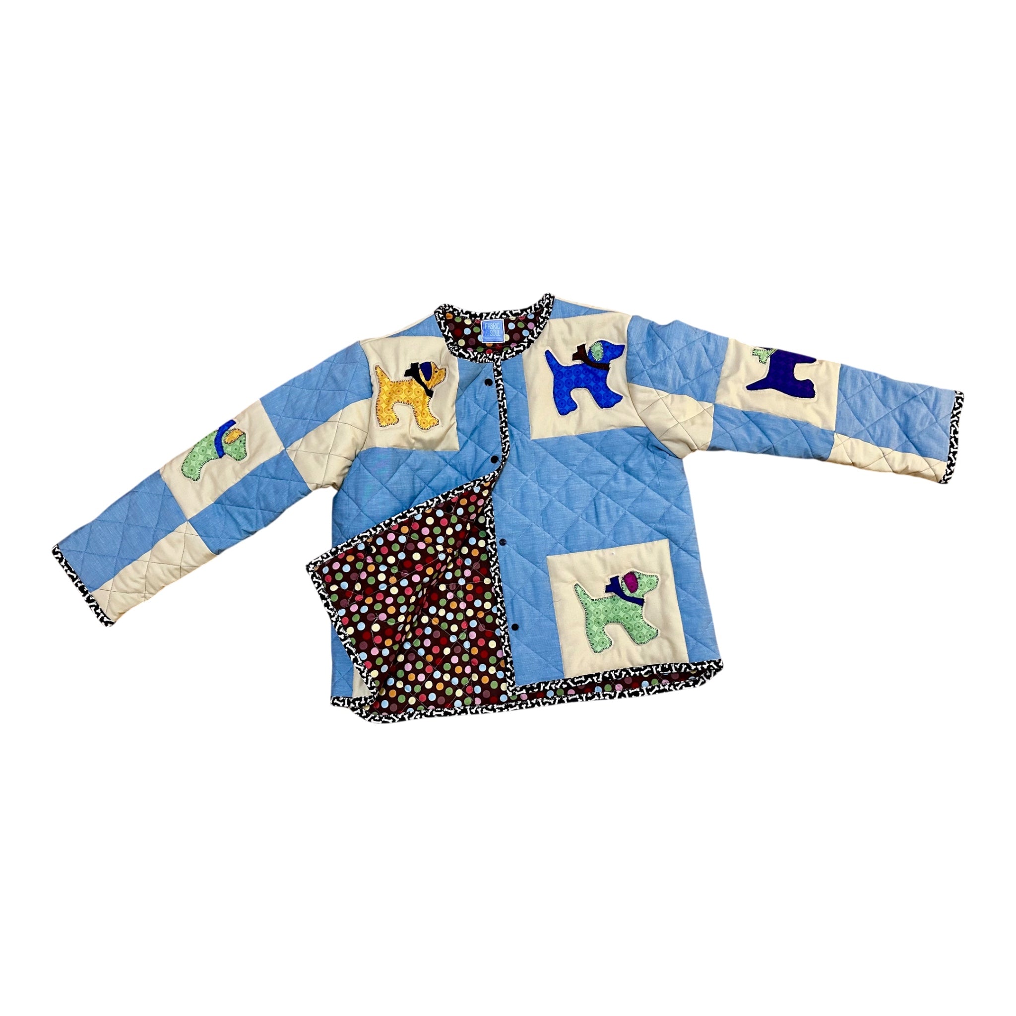 Women's Puppy Love Quilted Coat – Large