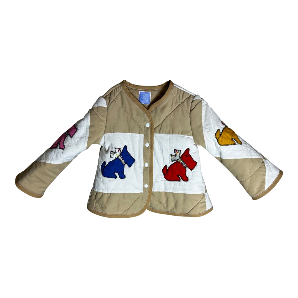 Child's Scotty Dog Quilted Coat – Size 5