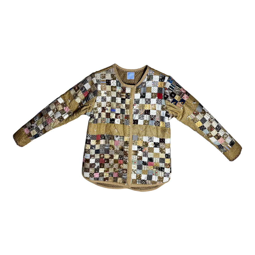 The Postage Stamp Quilt Coat – Early 1900s Wearable Art | Women's Small
