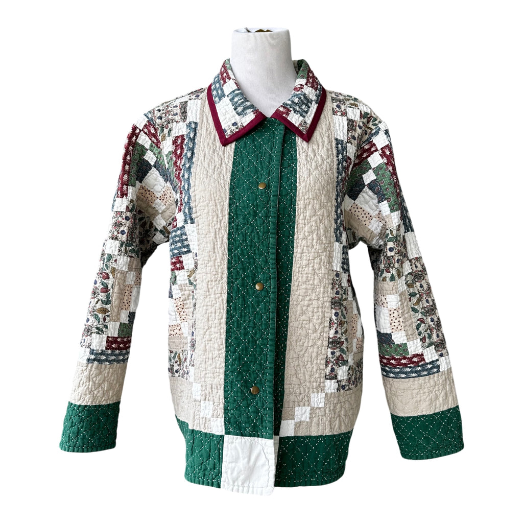 Heirloom Patchwork Jacket | Repurposed Vintage Wall Hanging | Women's Large