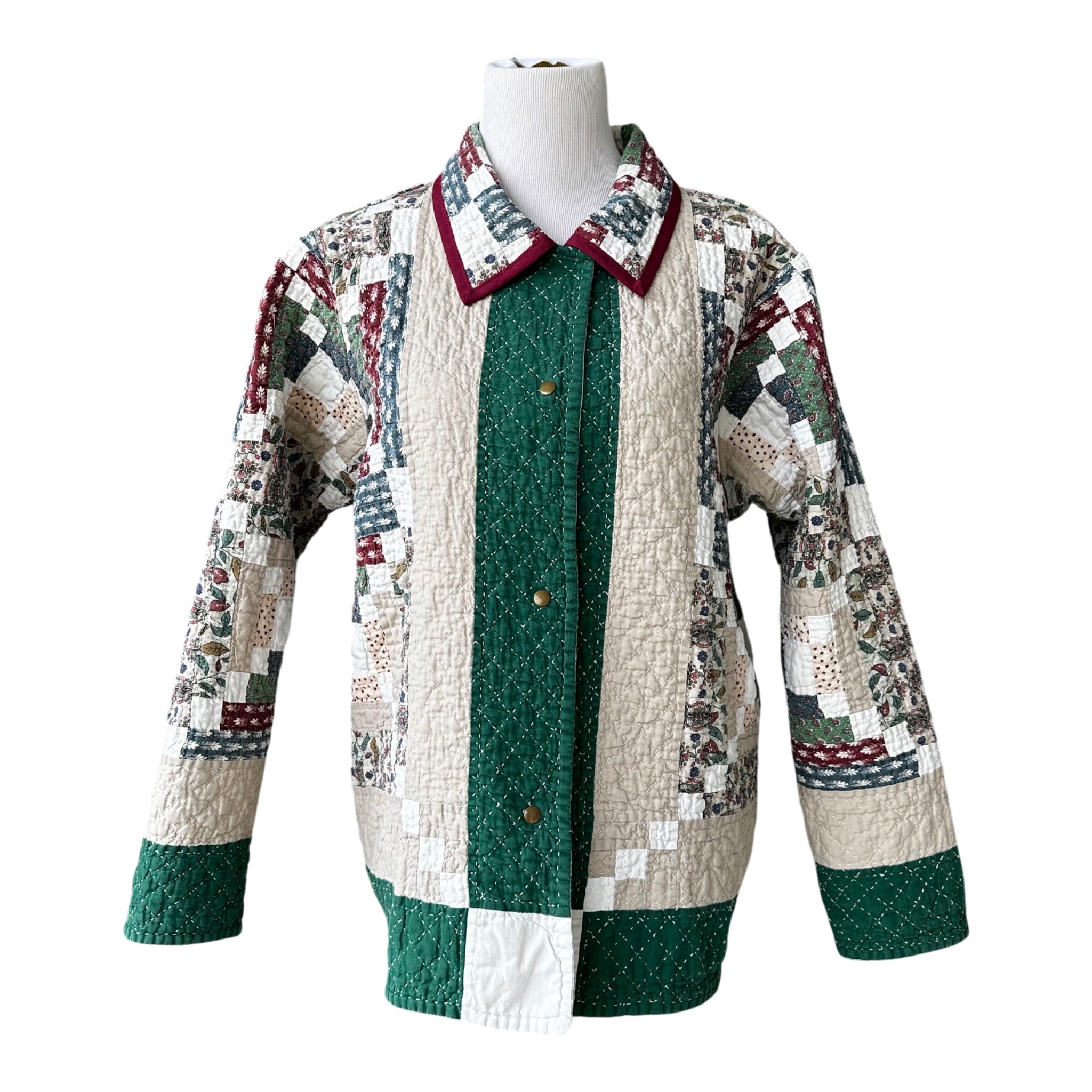 Heirloom Patchwork Jacket | Repurposed Vintage Wall Hanging | Women's Large