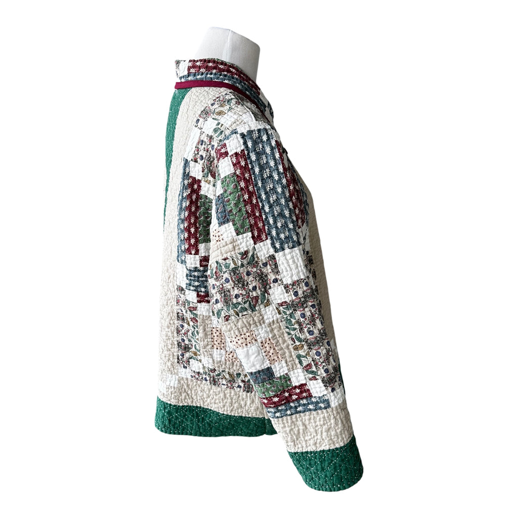 Heirloom Patchwork Jacket | Repurposed Vintage Wall Hanging | Women's Large