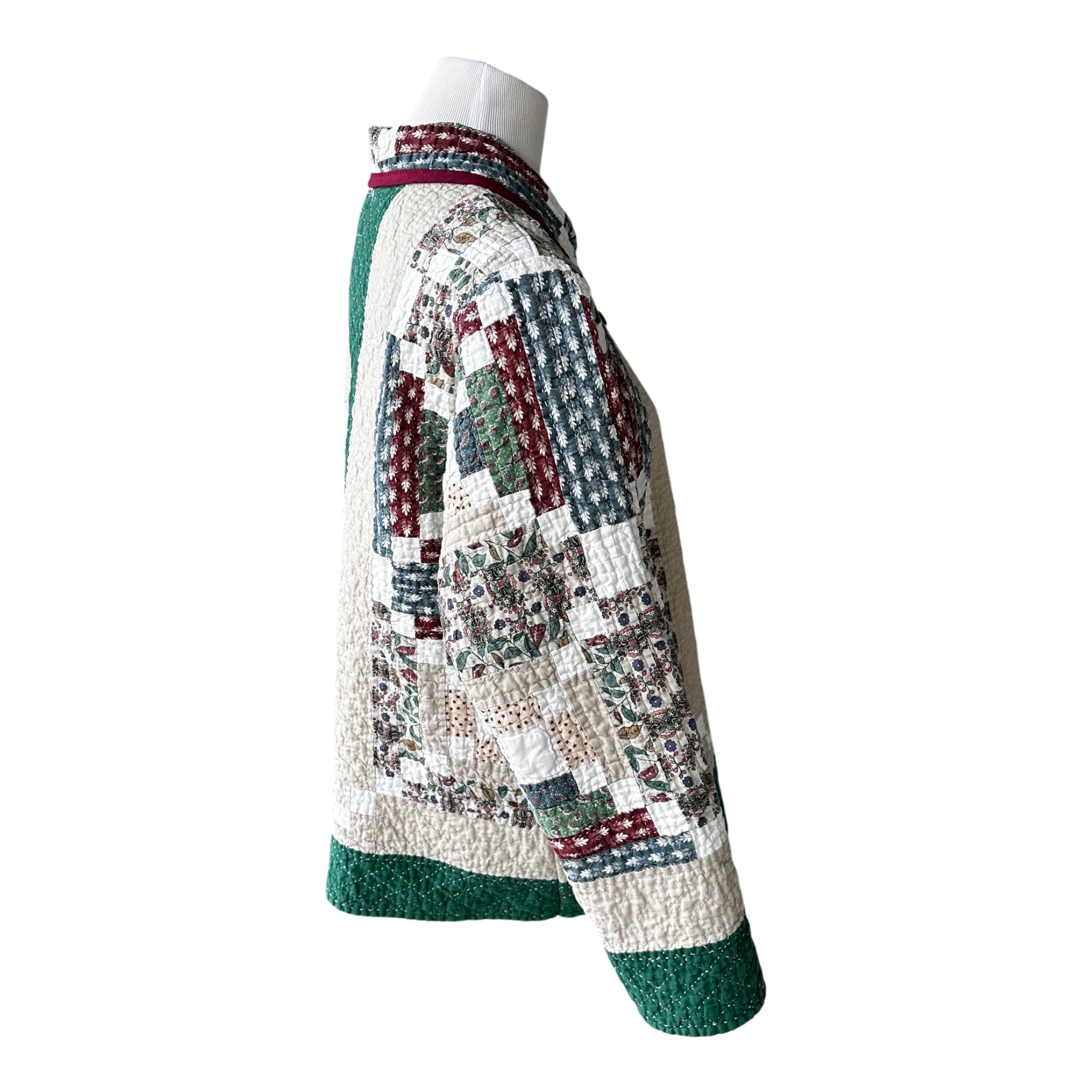 Heirloom Patchwork Jacket | Repurposed Vintage Wall Hanging | Women's Large