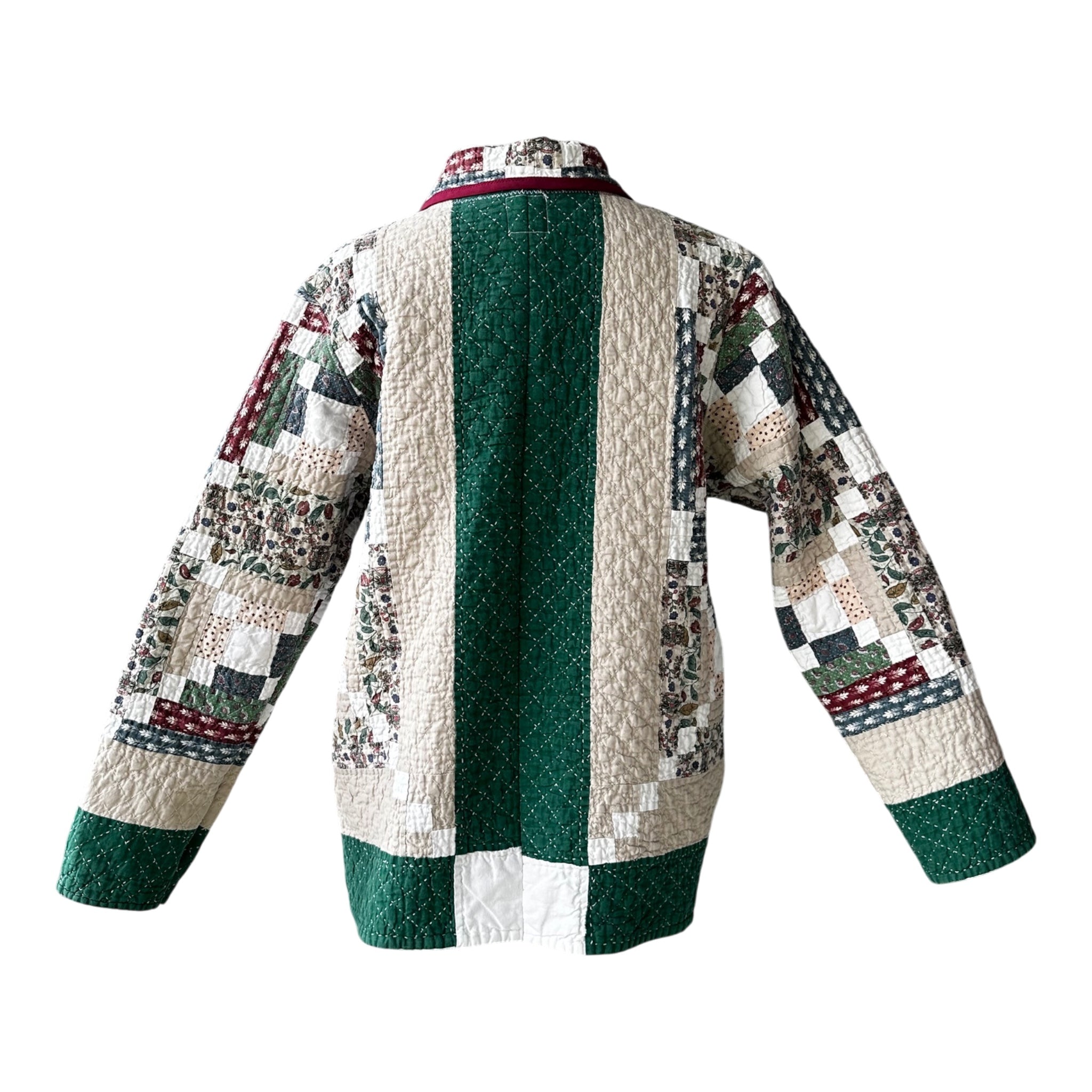 Heirloom Patchwork Jacket | Repurposed Vintage Wall Hanging | Women's Large