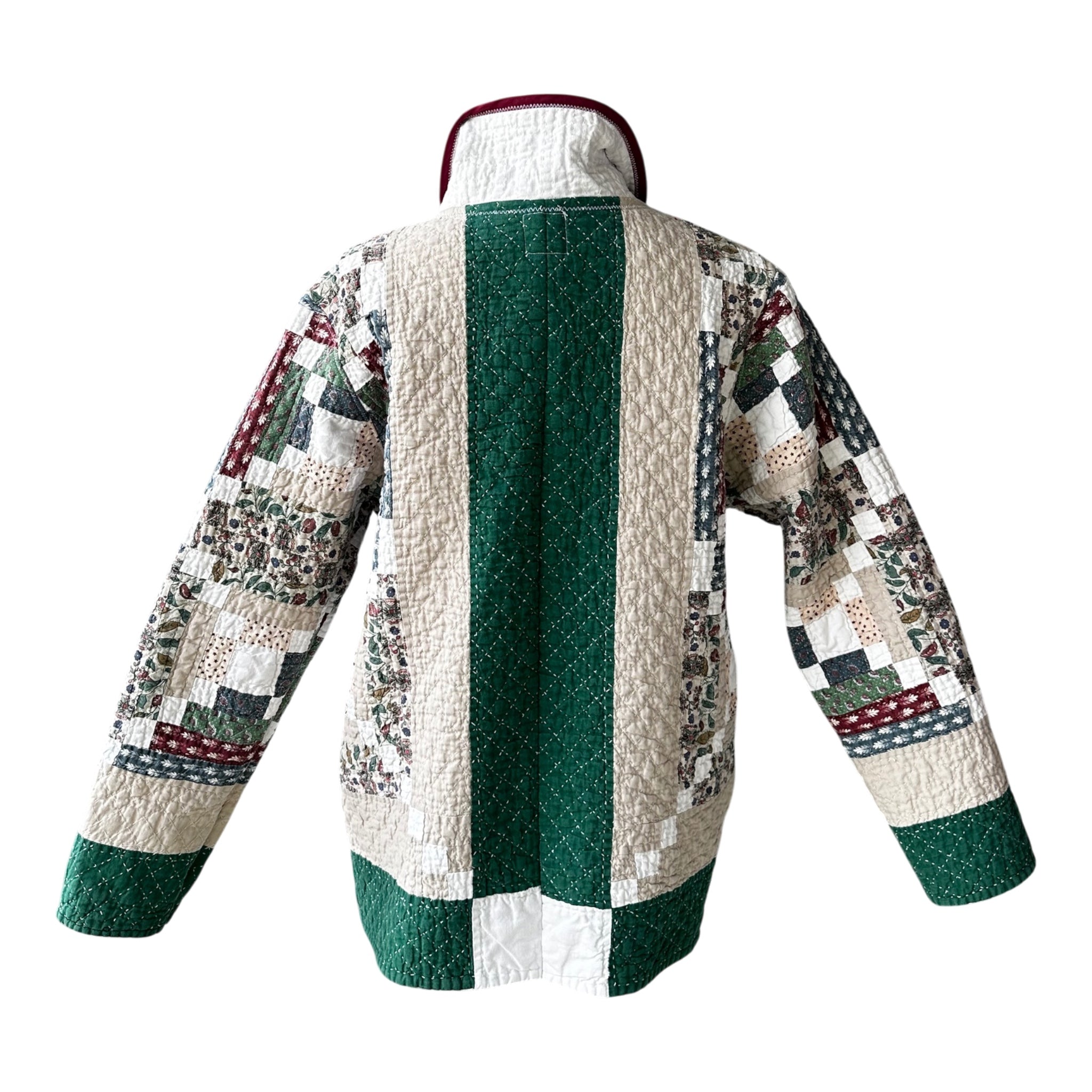 Heirloom Patchwork Jacket | Repurposed Vintage Wall Hanging | Women's Large