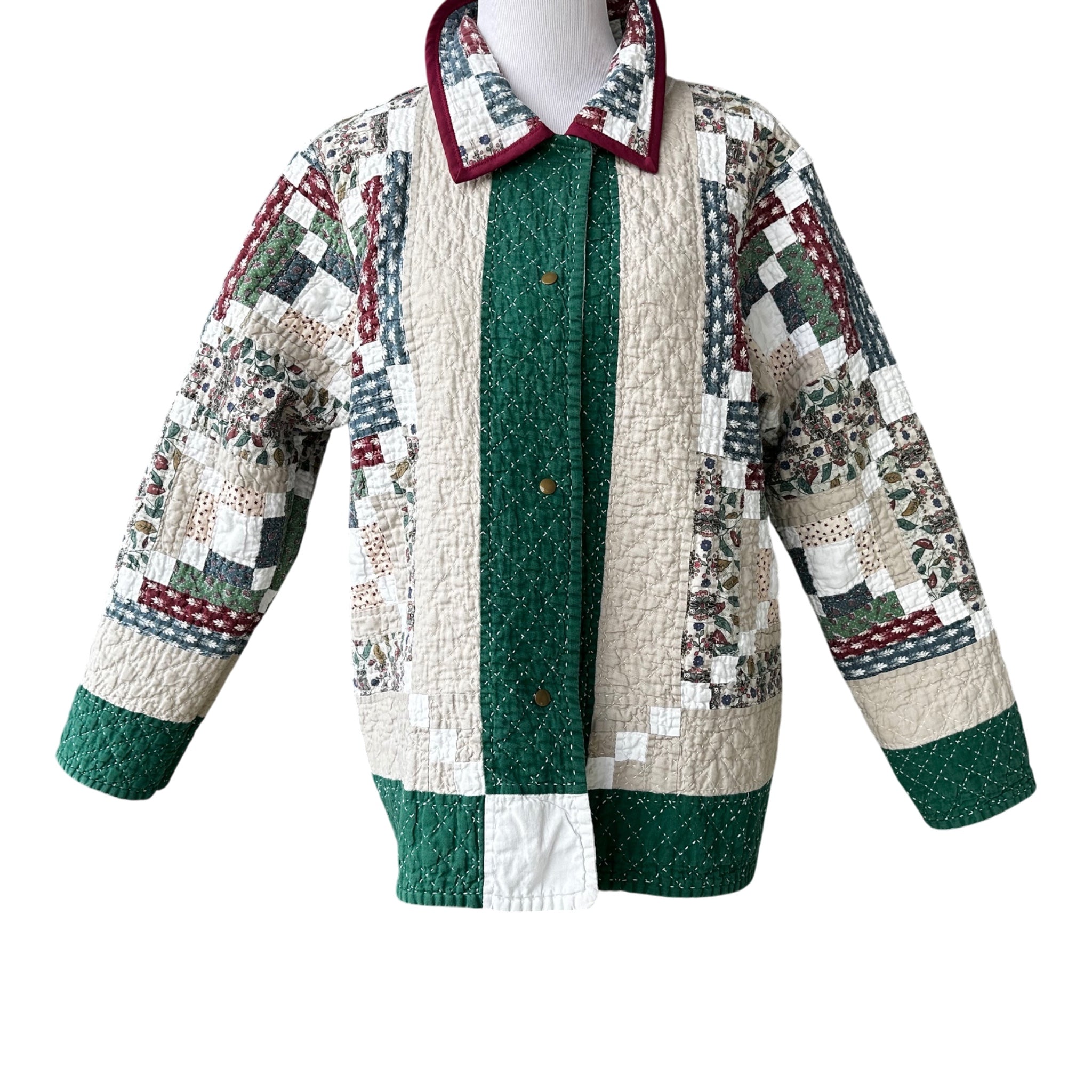Heirloom Patchwork Jacket | Repurposed Vintage Wall Hanging | Women's Large