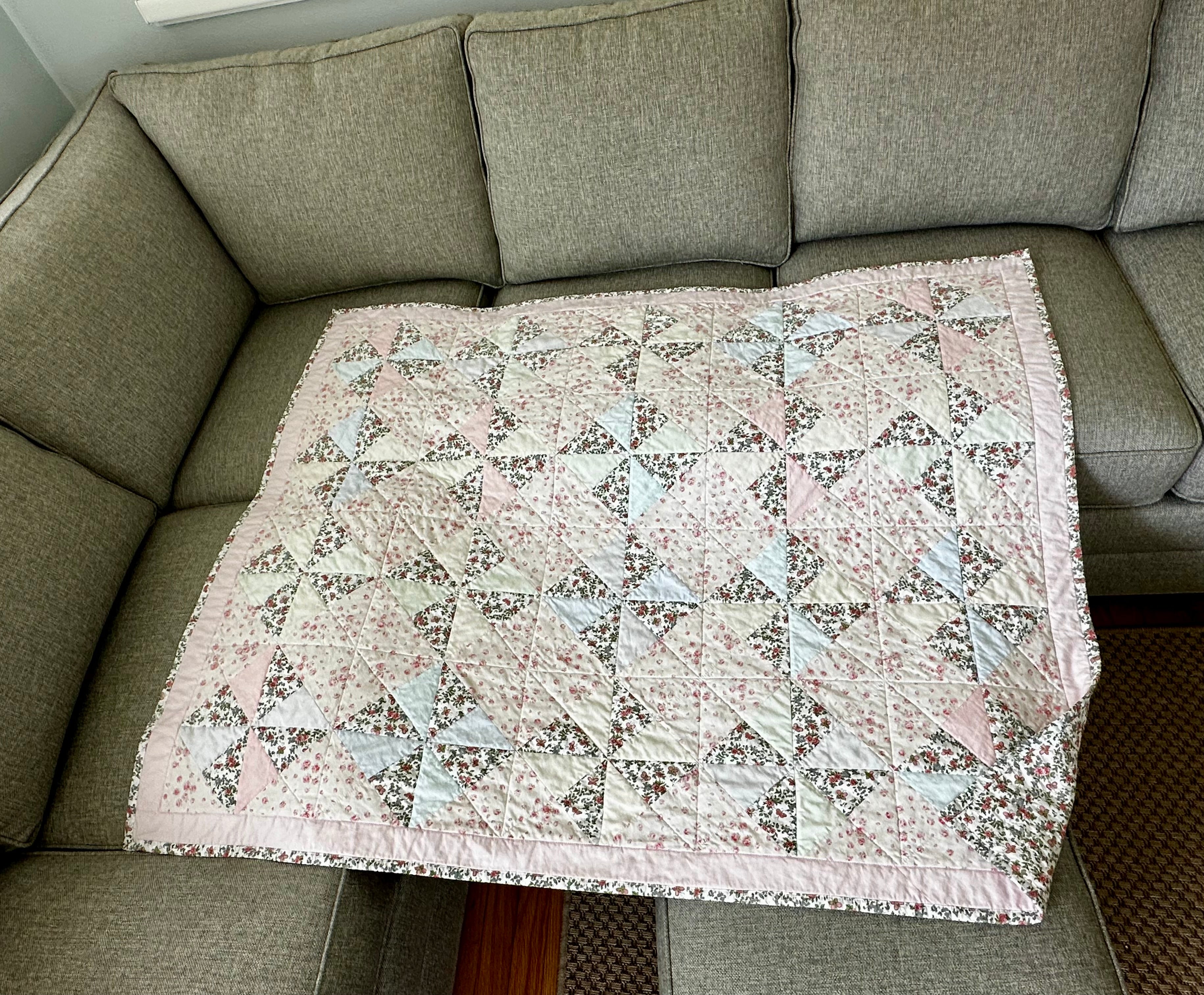 Butterflies & Whirligigs – Heirloom Baby Quilt