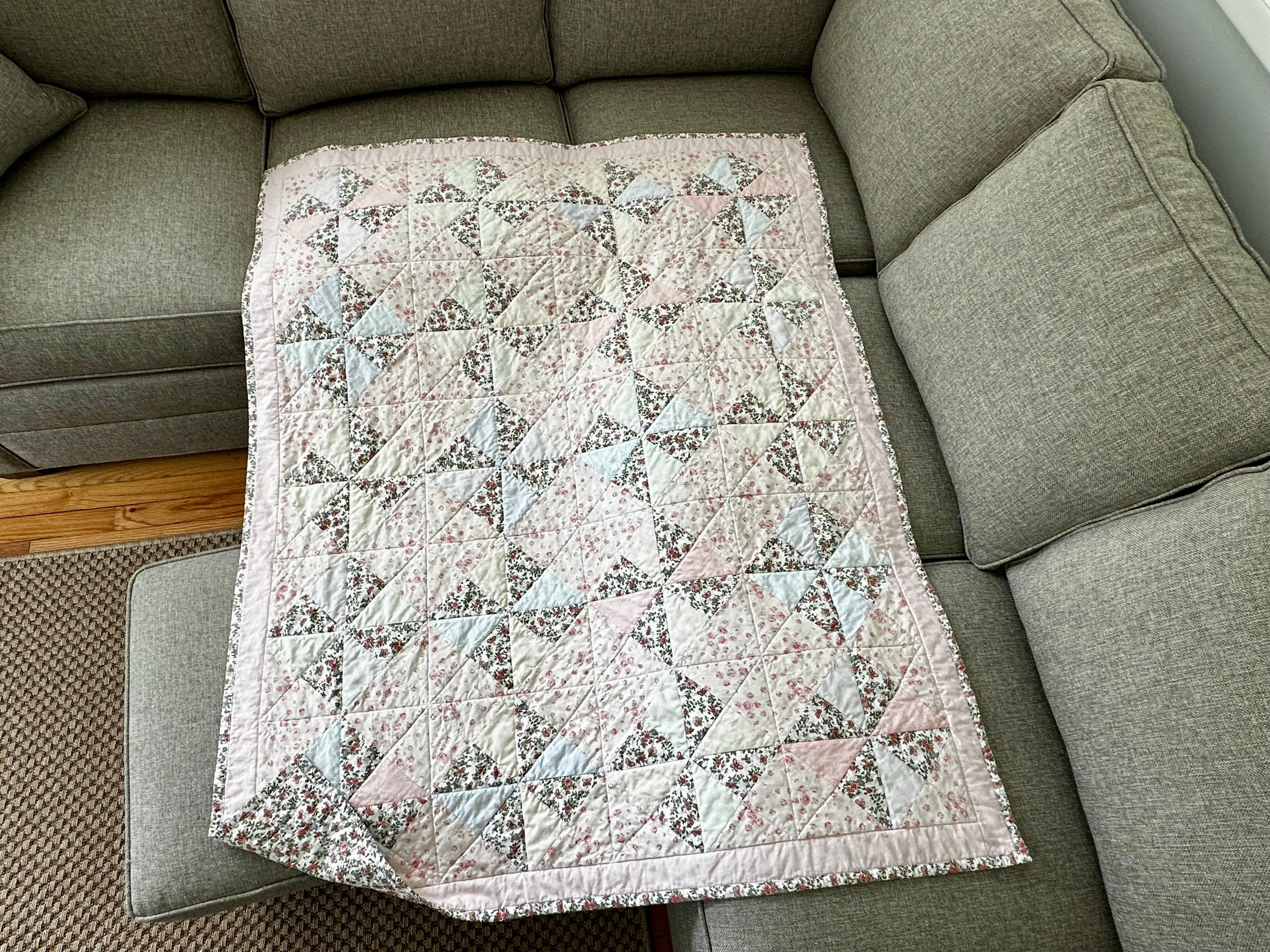 Butterflies & Whirligigs – Heirloom Baby Quilt
