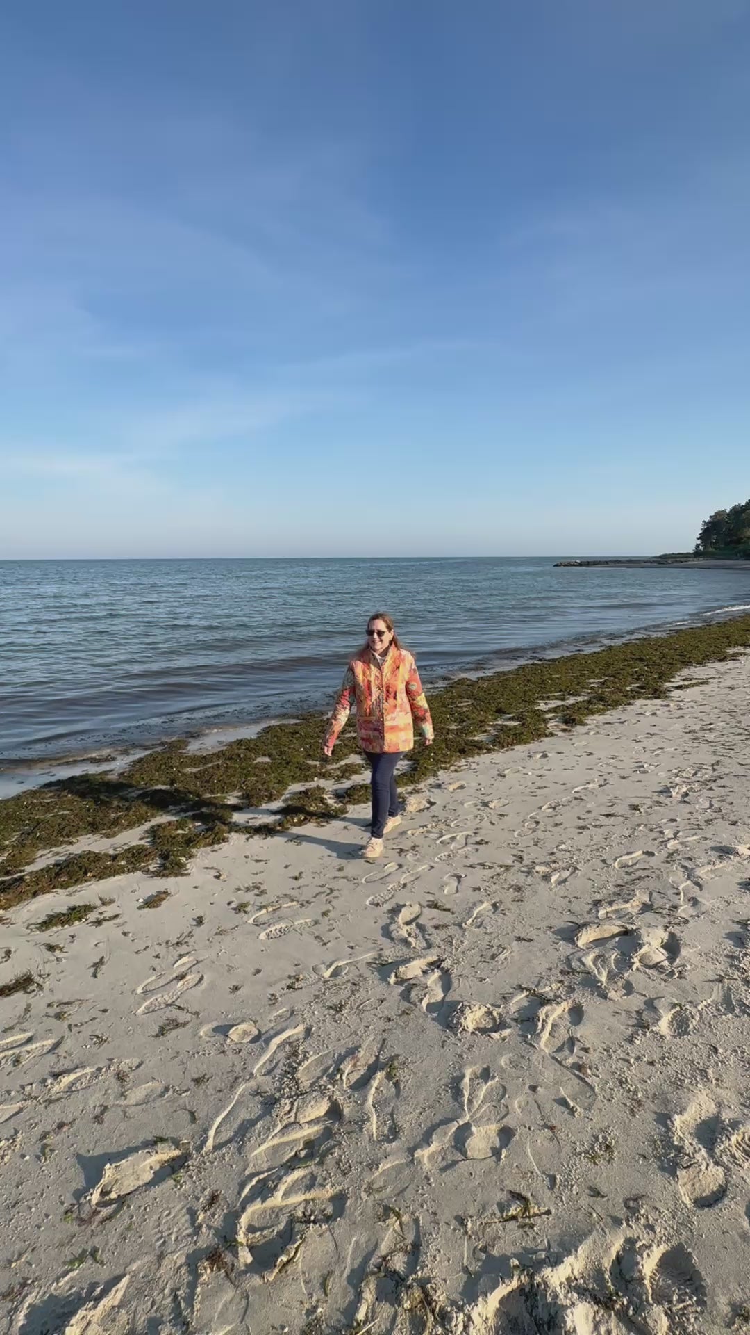 Video of Fall for the Colors quilted coat — lining and interior detail, handmade in Cotuit by Fabric & Soul