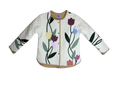 looms & Basket Jacket 2 - handmade floral quilted coat, front view, Fabric & Soul