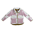 Vintage-inspired quilted jacket with detailing of the wedding ring pattern