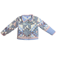 Traditional vintage quilted jacket in pastel colors