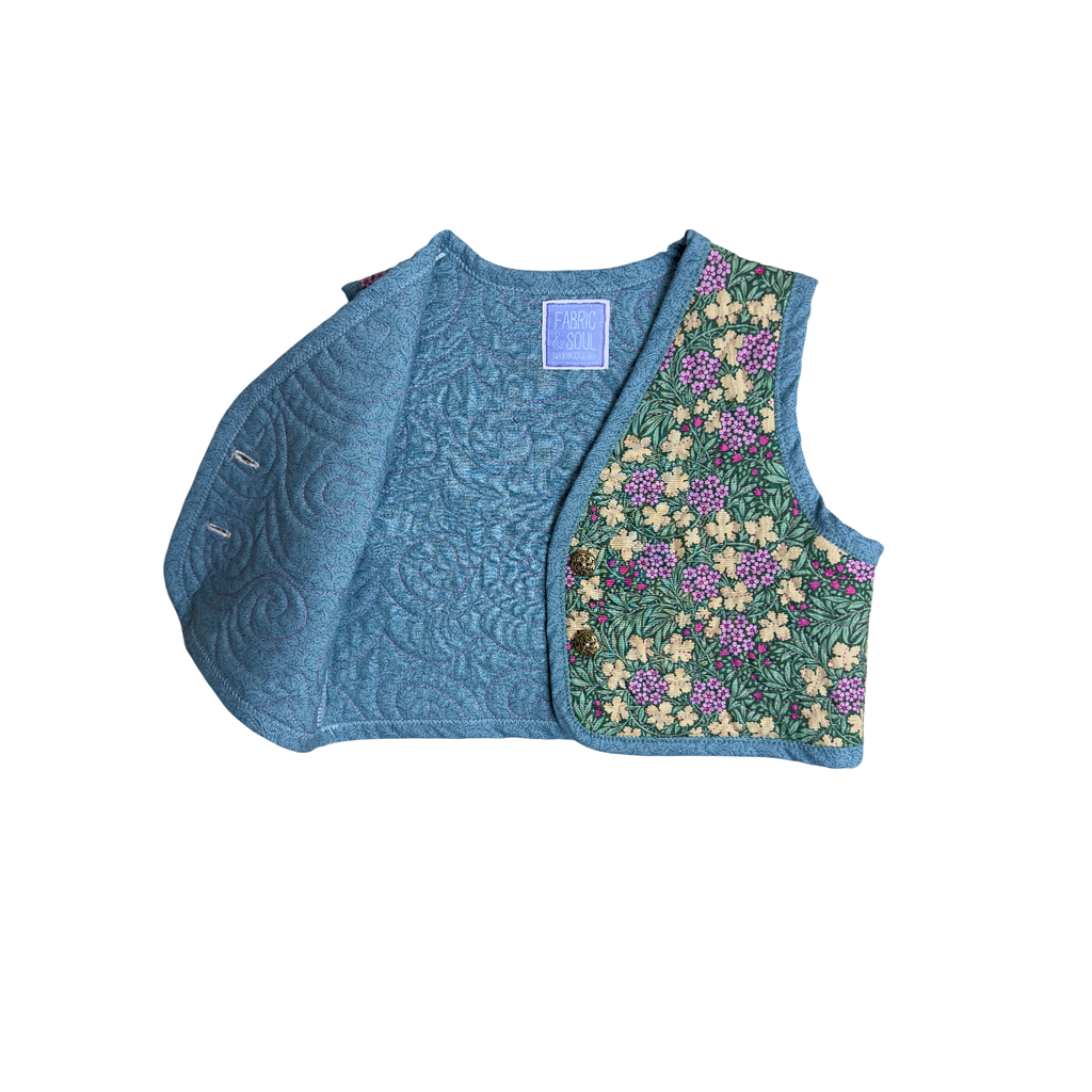 Inside view of custom quilting
