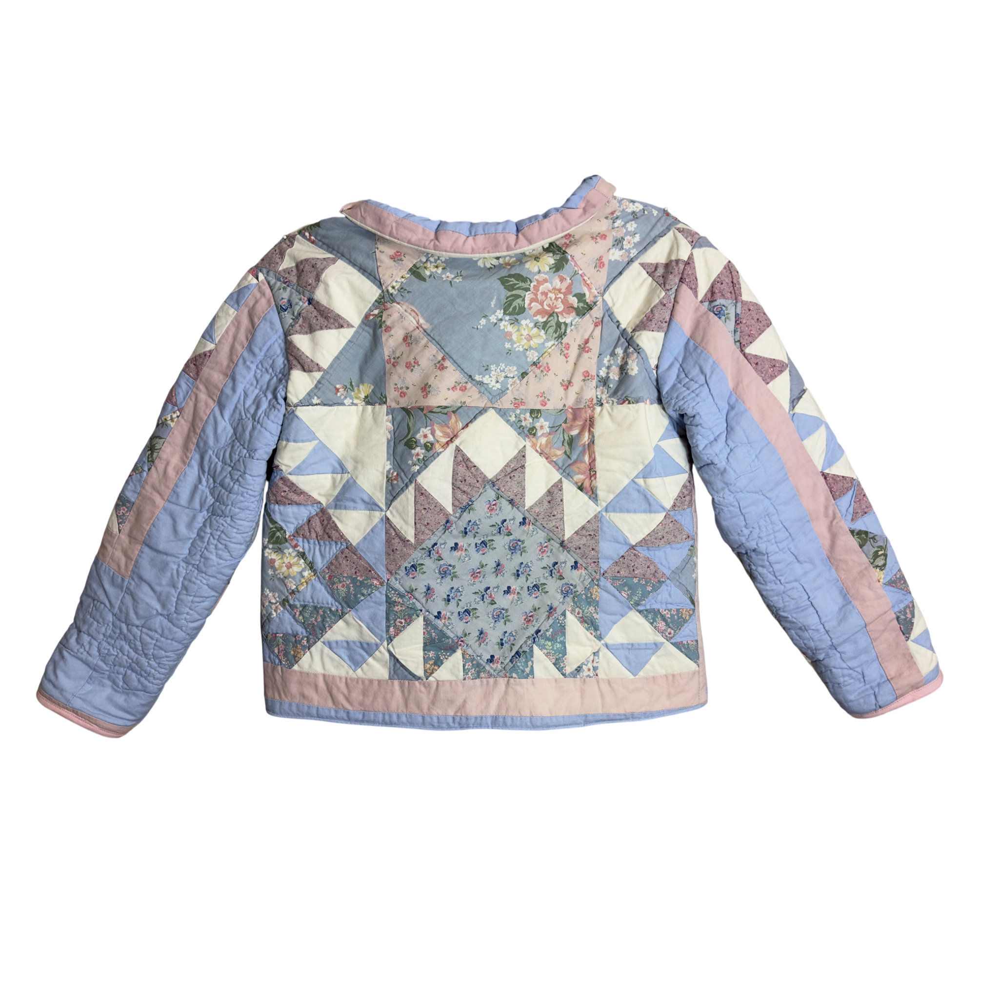 Back view of Party in Pastels quilted jacket