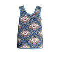 Dancing Flowers wrap jumper in floral cotton