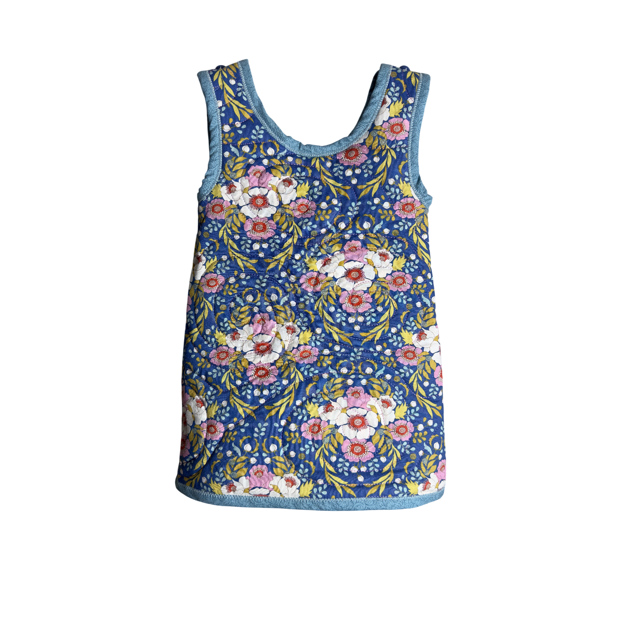 Dancing Flowers wrap jumper in floral cotton