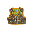 Front view of kids vest with orange binding