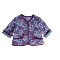 Front view of Jubilee quilted floral cotton jacket