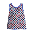 Child wearing Regatta wrap jumper quilted cotton dress