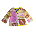 Upcycled quilt patchwork jacket with vintage charm